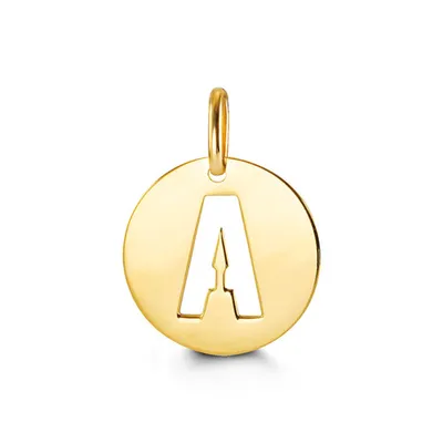 10kt Gold Signature Initial Pendant