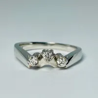 10kt Gold Diamond Cluster Ring Set