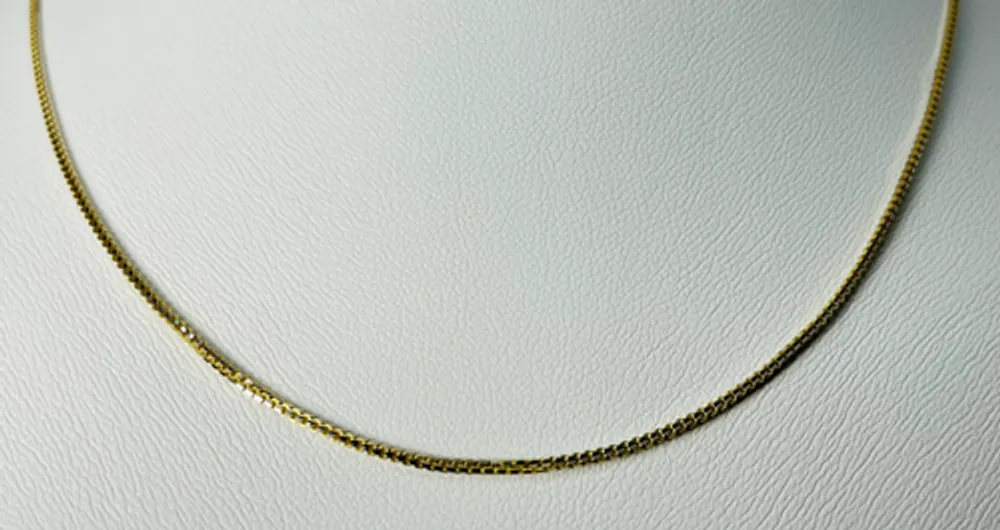 10kt Gold Two-Tone Box Chain