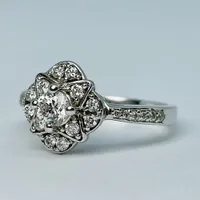 14kt White Gold 0.55ct Diamond Engagement Ring