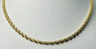 10kt Gold Rope Chain 3mm