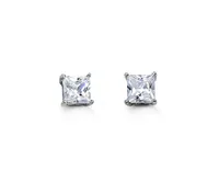 Sterling Silver Square CZ Studs 5mm