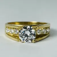 10kt Gold CZ Set