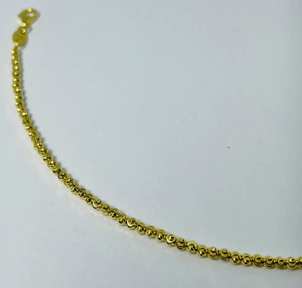 10kt Gold Moon Chain