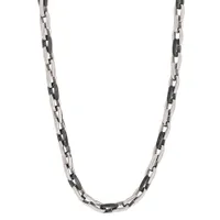 ITALGEM 4.5MM Black Cylinder Chain 22"