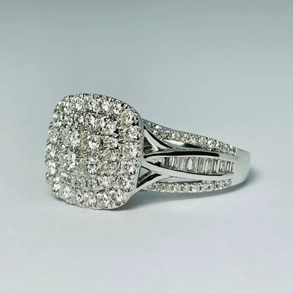 10kt White Gold Diamond 1.00ctw Engagement Ring