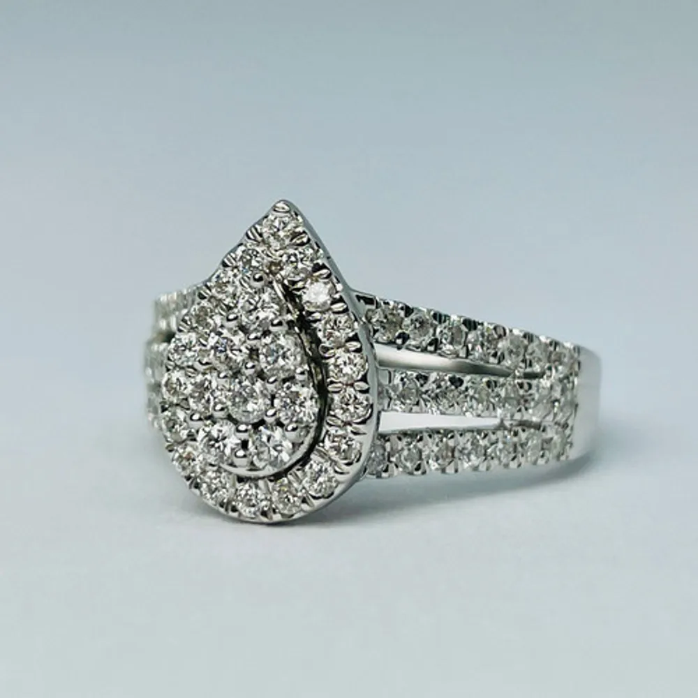 10kt White Gold 1.00ct Diamond Engagement Ring