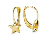 10kt Gold Baby Bella Star Earrings