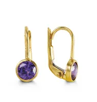 10kt Gold Dangling Earring with Birthstone