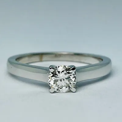 14kt White Gold 0.50ct Solitaire Diamond Engagement Ring