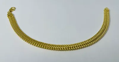 10kt Gold Bizmark Bracelet 7mm