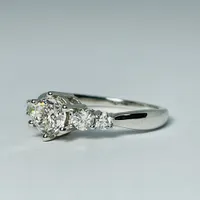 14kt White Gold 1.00ct Diamond Engagement Ring