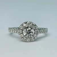 10kt White Gold 1.00ct Diamond Engagement Ring Set