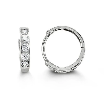 14kt Gold Baby Bella CZ Huggies
