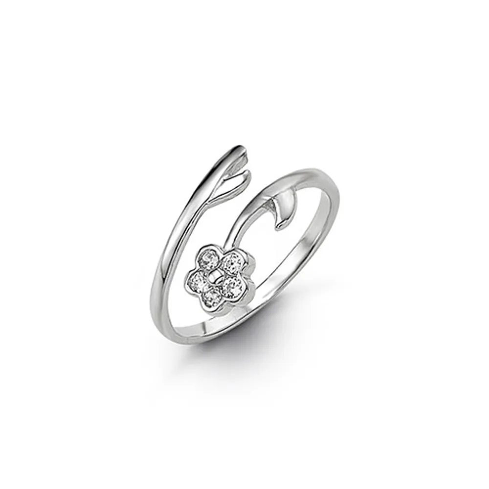 10kt Gold Toe Ring with CZ