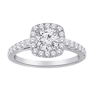14kt Gold Lab-Created Diamond Engagement Ring Set 1.35ctw