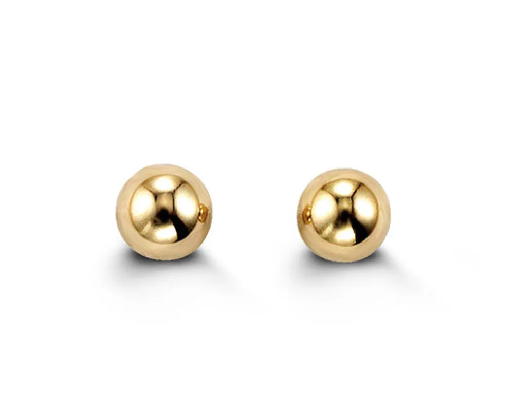 14kt Gold Baby Bella Ball Stud Earrings