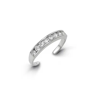 10kt Gold Toe Ring with CZ