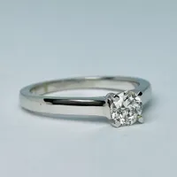 14kt White Gold 0.50ct Solitaire Diamond Engagement Ring