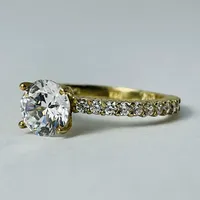 10kt Gold CZ Set