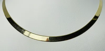 10kt Gold Herringbone Chain
