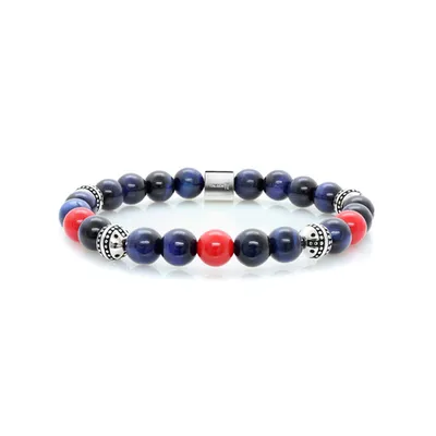 ITALGEM Rosso Accent Bead Bracelet