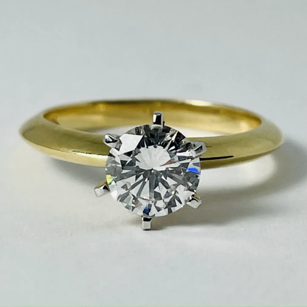 14kt Gold Diamond Solitaire Engagement Ring