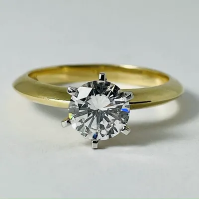 14kt Gold Diamond Solitaire Engagement Ring