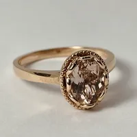 14kt Rose Gold Morganite Ring