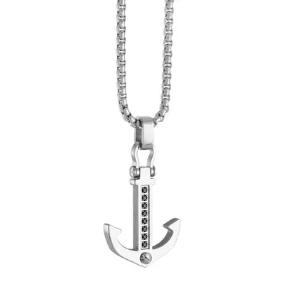 ITALGEM Stainless Steel Anchor Pendant