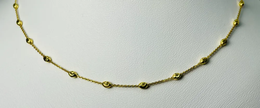 10kt Gold Bead Chain