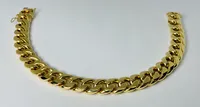 10kt Gold Miami Bracelet, Semi-Solid