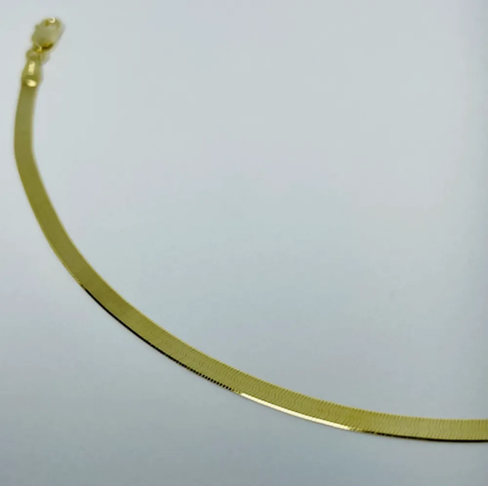 10kt Gold Herringbone Chain 3mm