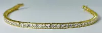 10kt Gold Cubic Zirconia Tennis Bracelet