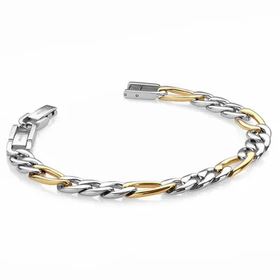 ITALGEM 9.5MM Figaro Bracelet