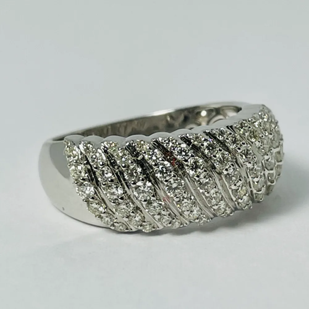 14kt White Gold 1.00ct Diamond Band