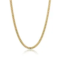 ITALGEM Stainless Steel Gold Plated Curb Chain