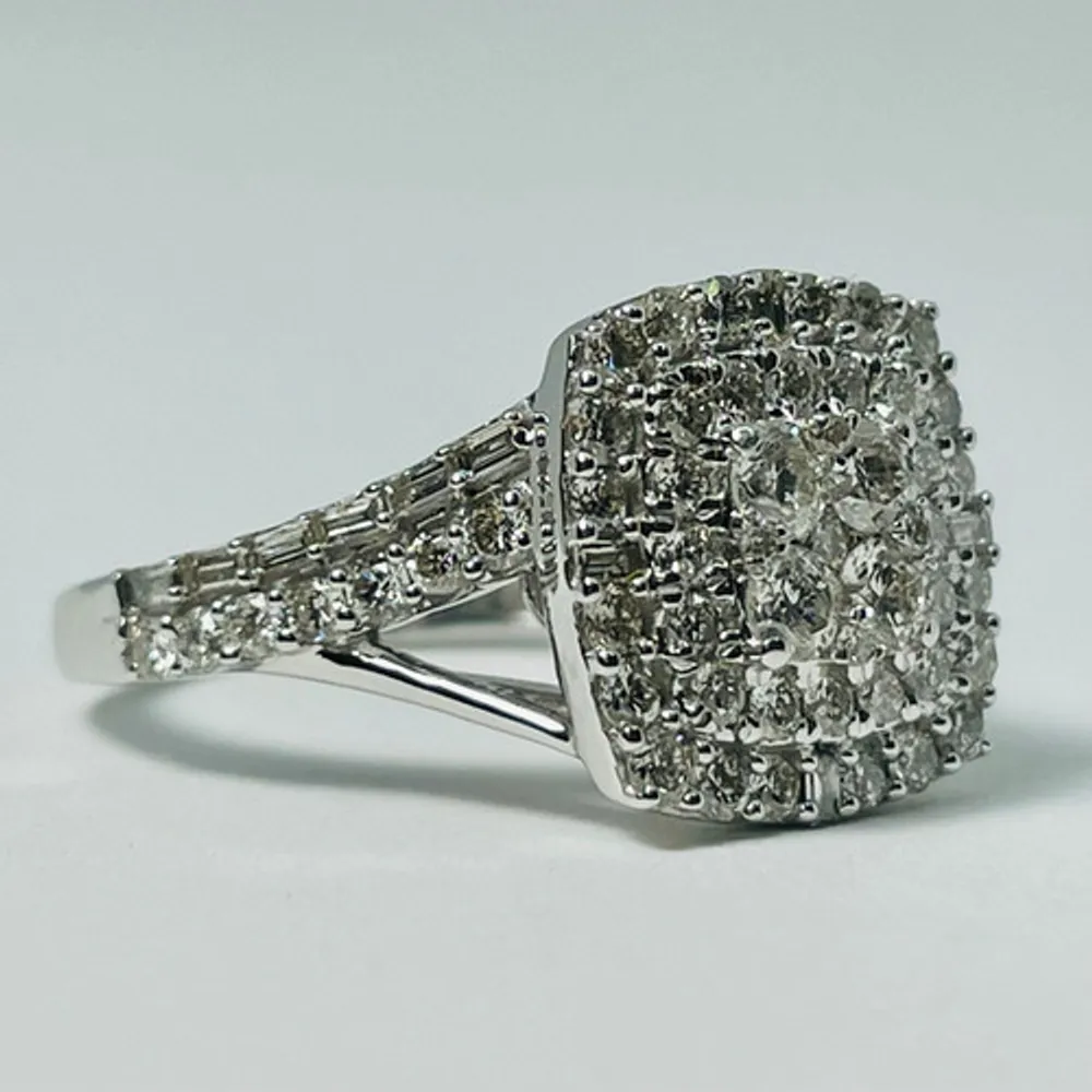 10kt White Gold Diamond Ring 1.35ctw