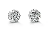 10kt Gold Baby Bella Crystal Studs