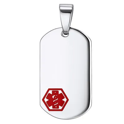 Stainless steel medical tag