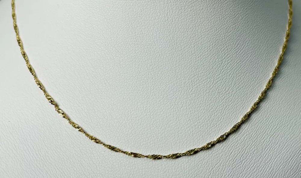 10kt Gold Singapore Chain (Medium)