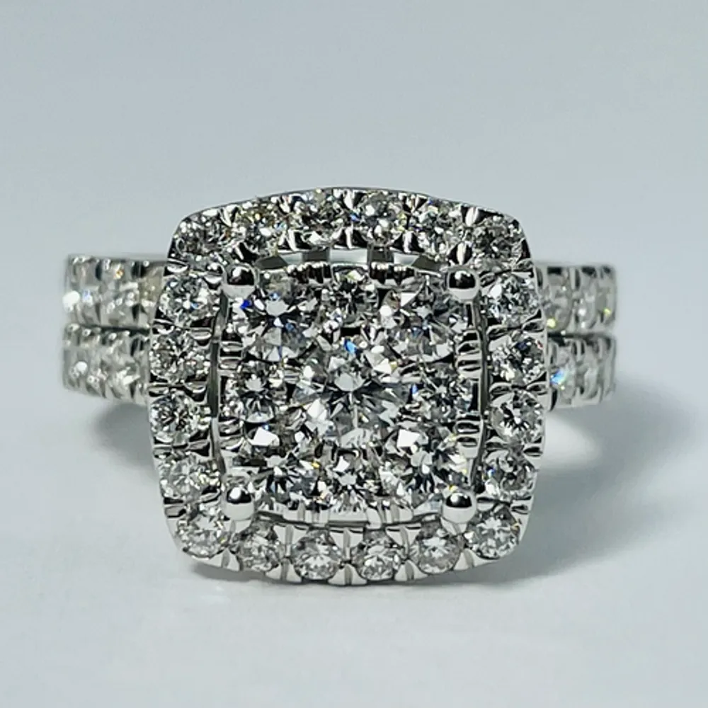 14kt White Gold Diamond Set 2.00ctw