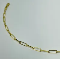 10kt Gold Paper Clip Chain