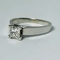 14kt White Gold Princess Cut Diamond Engagement Ring