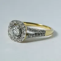 14kt Gold Diamond Engagement Set