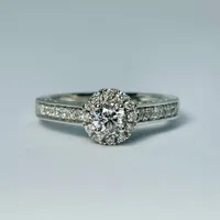 14kt White Gold 0.75ctw Diamond Engagement Ring