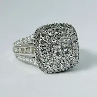 10kt White Gold 2.00ctw Diamond Engagement Ring