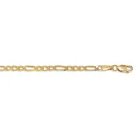10kt Gold Figaro Link Anklet
