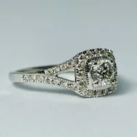 14kt White Gold Diamond Ring 0.78ctw