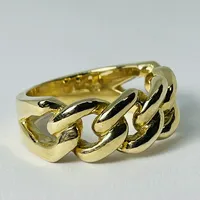 10kt Gold Miami Ring, Solid